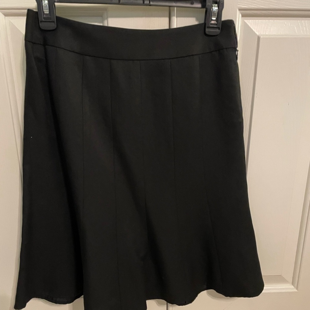 Ann Taylor Loft black A- line skirt.